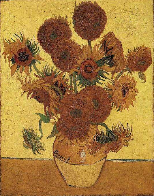 fifteen sunflowers - Van Gogh Painting On Canvas